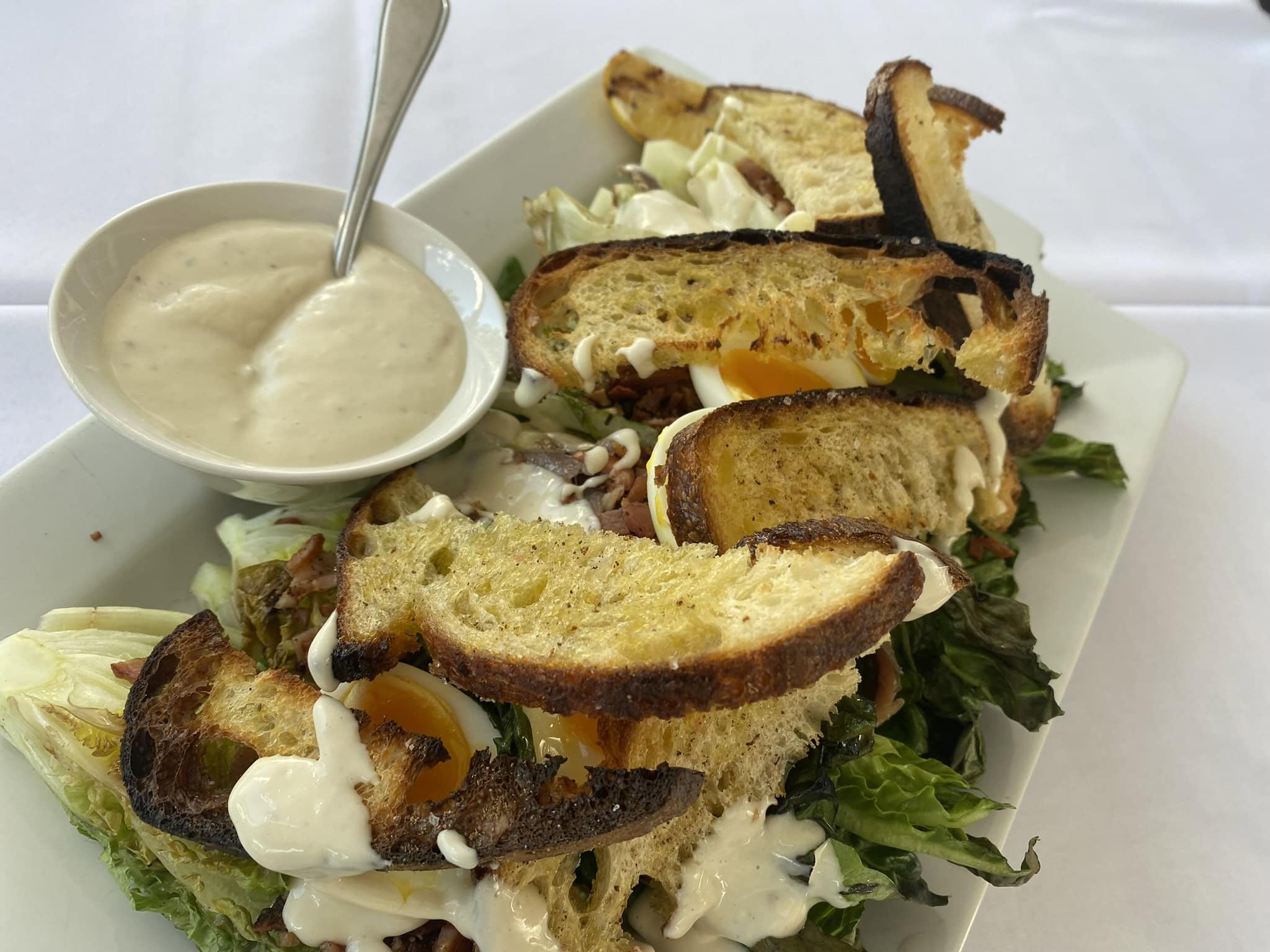 Chef-owned menu — a plated dish